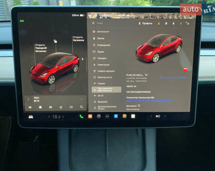 Синий Тесла Model Y, объемом двигателя 0 л и пробегом 54 тыс. км за 26800 $, фото 24 на Automoto.ua