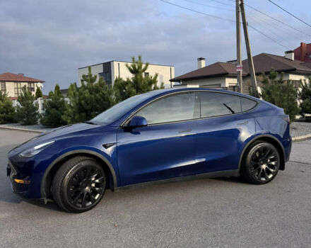 Синий Тесла Model Y, объемом двигателя 0 л и пробегом 52 тыс. км за 30900 $, фото 16 на Automoto.ua
