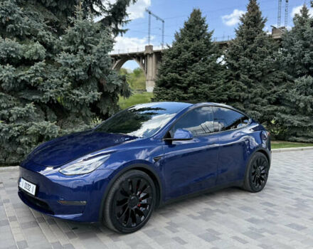 Синій Тесла Model Y, об'ємом двигуна 0 л та пробігом 33 тис. км за 29000 $, фото 1 на Automoto.ua