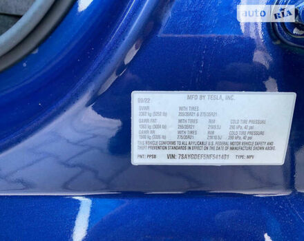 Синий Тесла Model Y, объемом двигателя 0 л и пробегом 12 тыс. км за 38499 $, фото 48 на Automoto.ua
