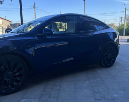 Синий Тесла Model Y, объемом двигателя 0 л и пробегом 28 тыс. км за 32900 $, фото 6 на Automoto.ua
