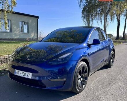 Синий Тесла Model Y, объемом двигателя 0 л и пробегом 42 тыс. км за 25900 $, фото 2 на Automoto.ua