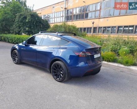 Синий Тесла Model Y, объемом двигателя 0 л и пробегом 44 тыс. км за 28000 $, фото 2 на Automoto.ua