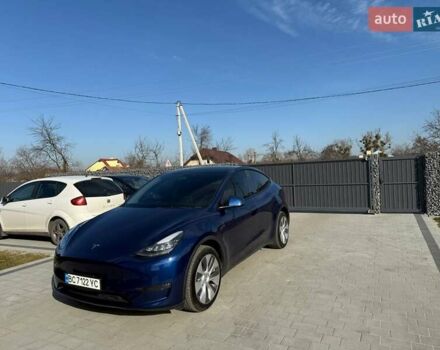 Синий Тесла Model Y, объемом двигателя 0 л и пробегом 80 тыс. км за 27000 $, фото 4 на Automoto.ua