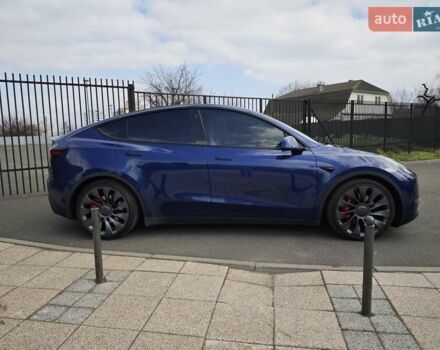 Синий Тесла Model Y, объемом двигателя 0 л и пробегом 38 тыс. км за 29300 $, фото 4 на Automoto.ua