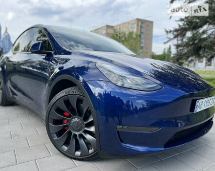 Синій Тесла Model Y, об'ємом двигуна 0 л та пробігом 45 тис. км за 35000 $, фото 14 на Automoto.ua