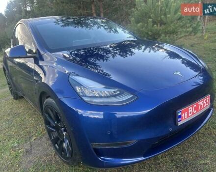 Синий Тесла Model Y, объемом двигателя 0 л и пробегом 93 тыс. км за 25500 $, фото 2 на Automoto.ua