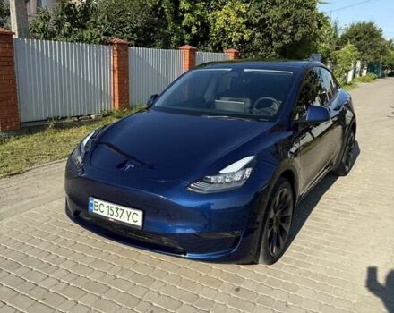 Синий Тесла Model Y, объемом двигателя 0 л и пробегом 45 тыс. км за 28000 $, фото 3 на Automoto.ua