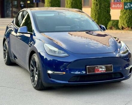 Синій Тесла Model Y, об'ємом двигуна 0 л та пробігом 58 тис. км за 27800 $, фото 1 на Automoto.ua