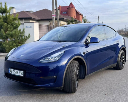 Синий Тесла Model Y, объемом двигателя 0 л и пробегом 52 тыс. км за 30900 $, фото 7 на Automoto.ua