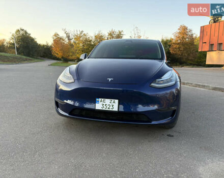 Синий Тесла Model Y, объемом двигателя 0 л и пробегом 42 тыс. км за 24500 $, фото 4 на Automoto.ua