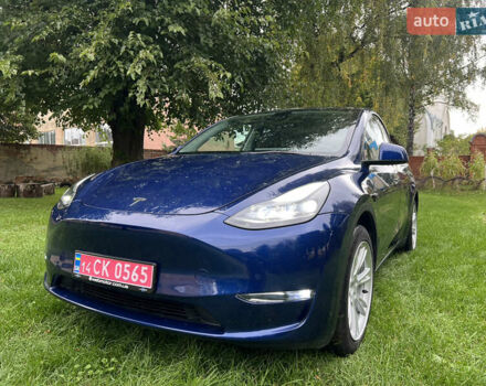 Синий Тесла Model Y, объемом двигателя 0 л и пробегом 37 тыс. км за 27270 $, фото 19 на Automoto.ua