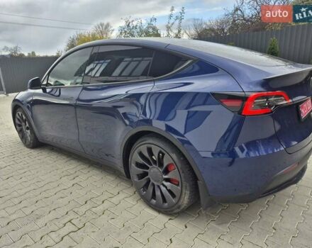 Тесла Model Y 2023 в Самборе на Automoto.ua Синий Тесла Model Y, объемом двигателя 0 л и пробегом 27 тыс. км за 25500 $, фото 2 на Automoto.ua