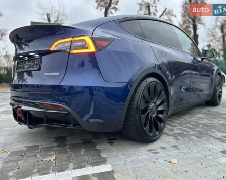 Синий Тесла Model Y, объемом двигателя 0 л и пробегом 48 тыс. км за 31600 $, фото 23 на Automoto.ua