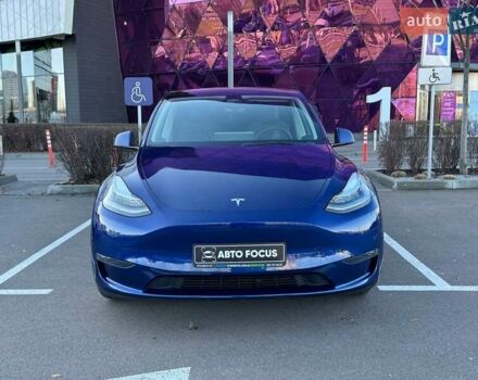 Синий Тесла Model Y, объемом двигателя 0 л и пробегом 48 тыс. км за 32990 $, фото 2 на Automoto.ua