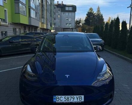 Синий Тесла Model Y, объемом двигателя 0 л и пробегом 27 тыс. км за 29499 $, фото 1 на Automoto.ua