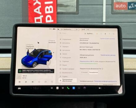 Синий Тесла Model Y, объемом двигателя 0 л и пробегом 35 тыс. км за 30999 $, фото 22 на Automoto.ua
