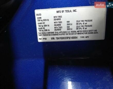 Синій Тесла Model Y, об'ємом двигуна 0 л та пробігом 57 тис. км за 27500 $, фото 10 на Automoto.ua