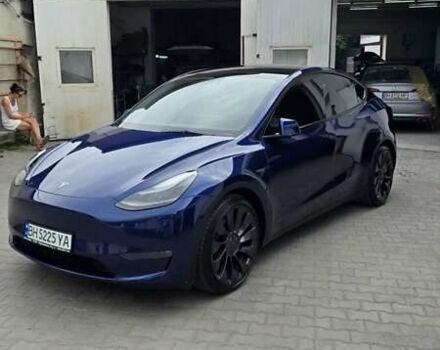 Синий Тесла Model Y, объемом двигателя 0 л и пробегом 9 тыс. км за 35000 $, фото 2 на Automoto.ua