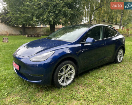 Синий Тесла Model Y, объемом двигателя 0 л и пробегом 37 тыс. км за 27270 $, фото 4 на Automoto.ua