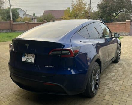 Синий Тесла Model Y, объемом двигателя 0 л и пробегом 32 тыс. км за 32800 $, фото 4 на Automoto.ua