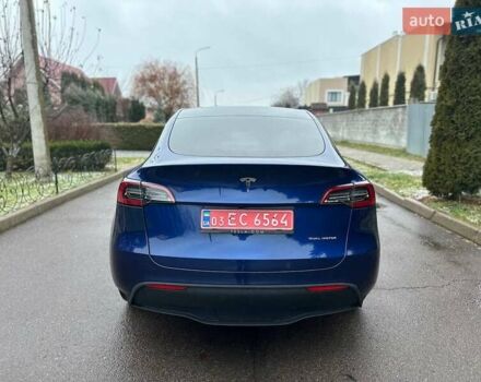 Синий Тесла Model Y, объемом двигателя 0 л и пробегом 46 тыс. км за 35900 $, фото 9 на Automoto.ua