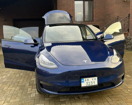 Синий Тесла Model Y, объемом двигателя 0 л и пробегом 32 тыс. км за 32800 $, фото 6 на Automoto.ua