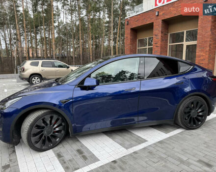 Синий Тесла Model Y, объемом двигателя 0 л и пробегом 18 тыс. км за 31200 $, фото 14 на Automoto.ua