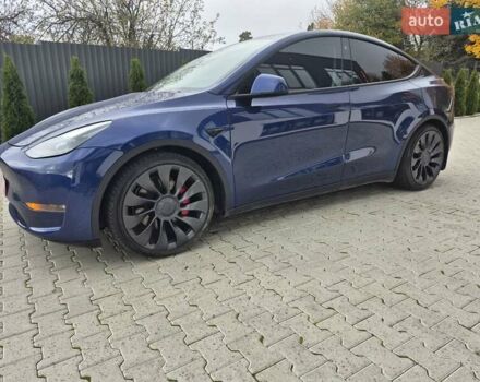 Тесла Model Y 2023 в Самборе на Automoto.ua Синий Тесла Model Y, объемом двигателя 0 л и пробегом 27 тыс. км за 25500 $, фото 10 на Automoto.ua