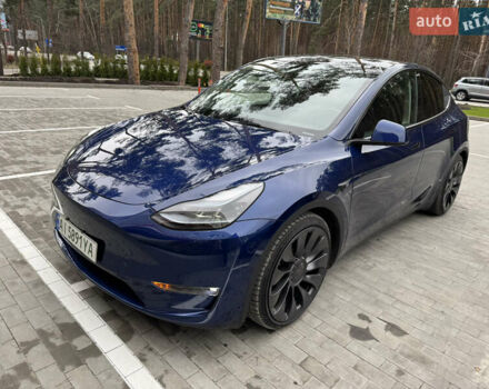 Синий Тесла Model Y, объемом двигателя 0 л и пробегом 18 тыс. км за 31200 $, фото 5 на Automoto.ua