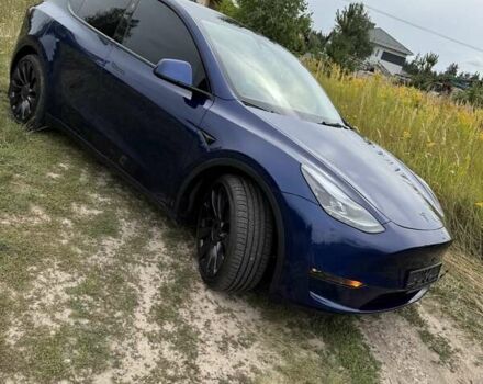 Синий Тесла Model Y, объемом двигателя 0 л и пробегом 37 тыс. км за 26700 $, фото 15 на Automoto.ua