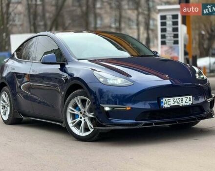 Синий Тесла Model Y, объемом двигателя 0 л и пробегом 14 тыс. км за 27600 $, фото 6 на Automoto.ua