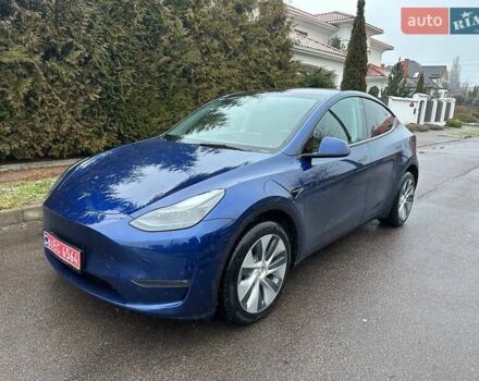 Синий Тесла Model Y, объемом двигателя 0 л и пробегом 46 тыс. км за 35900 $, фото 17 на Automoto.ua