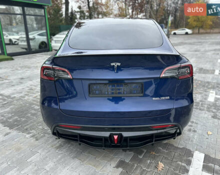 Синий Тесла Model Y, объемом двигателя 0 л и пробегом 48 тыс. км за 31600 $, фото 5 на Automoto.ua