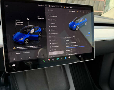 Синий Тесла Model Y, объемом двигателя 0 л и пробегом 10 тыс. км за 25000 $, фото 11 на Automoto.ua