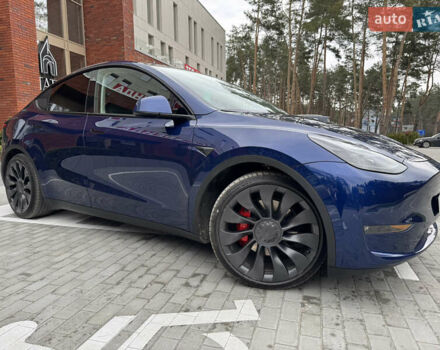 Синий Тесла Model Y, объемом двигателя 0 л и пробегом 18 тыс. км за 31200 $, фото 2 на Automoto.ua