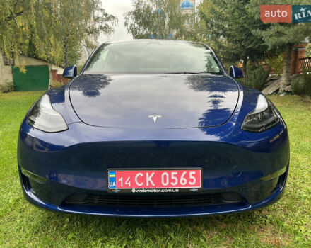 Синий Тесла Model Y, объемом двигателя 0 л и пробегом 37 тыс. км за 27270 $, фото 6 на Automoto.ua