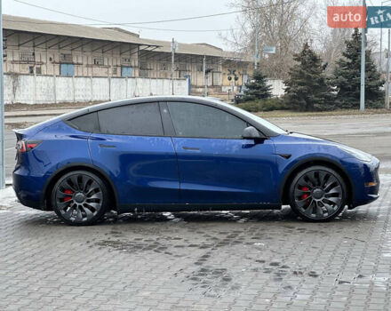 Синий Тесла Model Y, объемом двигателя 0 л и пробегом 15 тыс. км за 31400 $, фото 3 на Automoto.ua