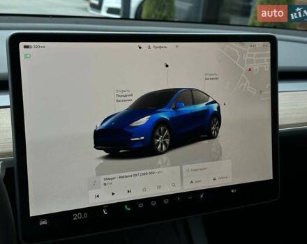 Синий Тесла Model Y, объемом двигателя 0 л и пробегом 10 тыс. км за 30494 $, фото 50 на Automoto.ua