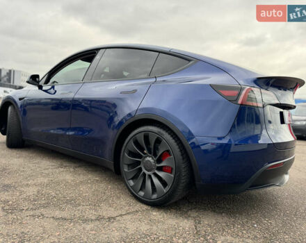 Синий Тесла Model Y, объемом двигателя 0 л и пробегом 36 тыс. км за 31000 $, фото 11 на Automoto.ua