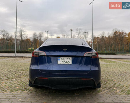 Синий Тесла Model Y, объемом двигателя 0 л и пробегом 46 тыс. км за 31900 $, фото 5 на Automoto.ua