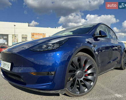 Синій Тесла Model Y, об'ємом двигуна 0 л та пробігом 17 тис. км за 32500 $, фото 2 на Automoto.ua