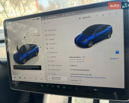 Синий Тесла Model Y, объемом двигателя 0 л и пробегом 21 тыс. км за 26500 $, фото 26 на Automoto.ua