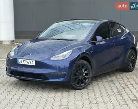 Синий Тесла Model Y, объемом двигателя 0 л и пробегом 36 тыс. км за 33000 $, фото 4 на Automoto.ua