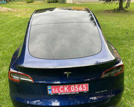 Синий Тесла Model Y, объемом двигателя 0 л и пробегом 37 тыс. км за 27270 $, фото 16 на Automoto.ua