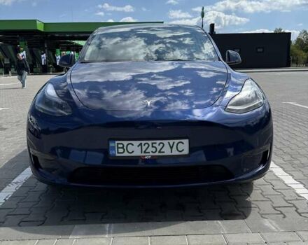 Синий Тесла Model Y, объемом двигателя 0 л и пробегом 13 тыс. км за 28500 $, фото 1 на Automoto.ua