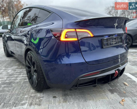Синий Тесла Model Y, объемом двигателя 0 л и пробегом 48 тыс. км за 31600 $, фото 24 на Automoto.ua