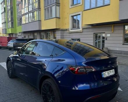 Синий Тесла Model Y, объемом двигателя 0 л и пробегом 27 тыс. км за 29499 $, фото 2 на Automoto.ua