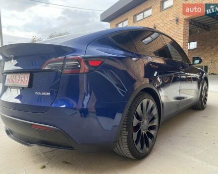 Синий Тесла Model Y, объемом двигателя 0 л и пробегом 24 тыс. км за 26900 $, фото 5 на Automoto.ua