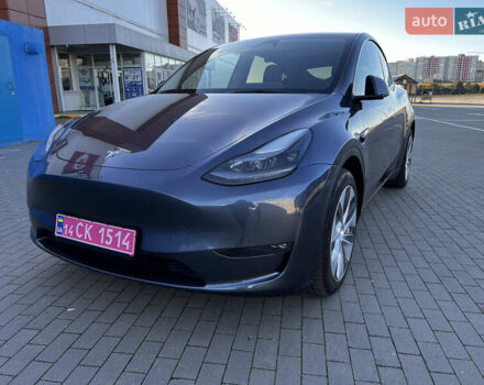 Синий Тесла Model Y, объемом двигателя 0 л и пробегом 38 тыс. км за 33000 $, фото 1 на Automoto.ua